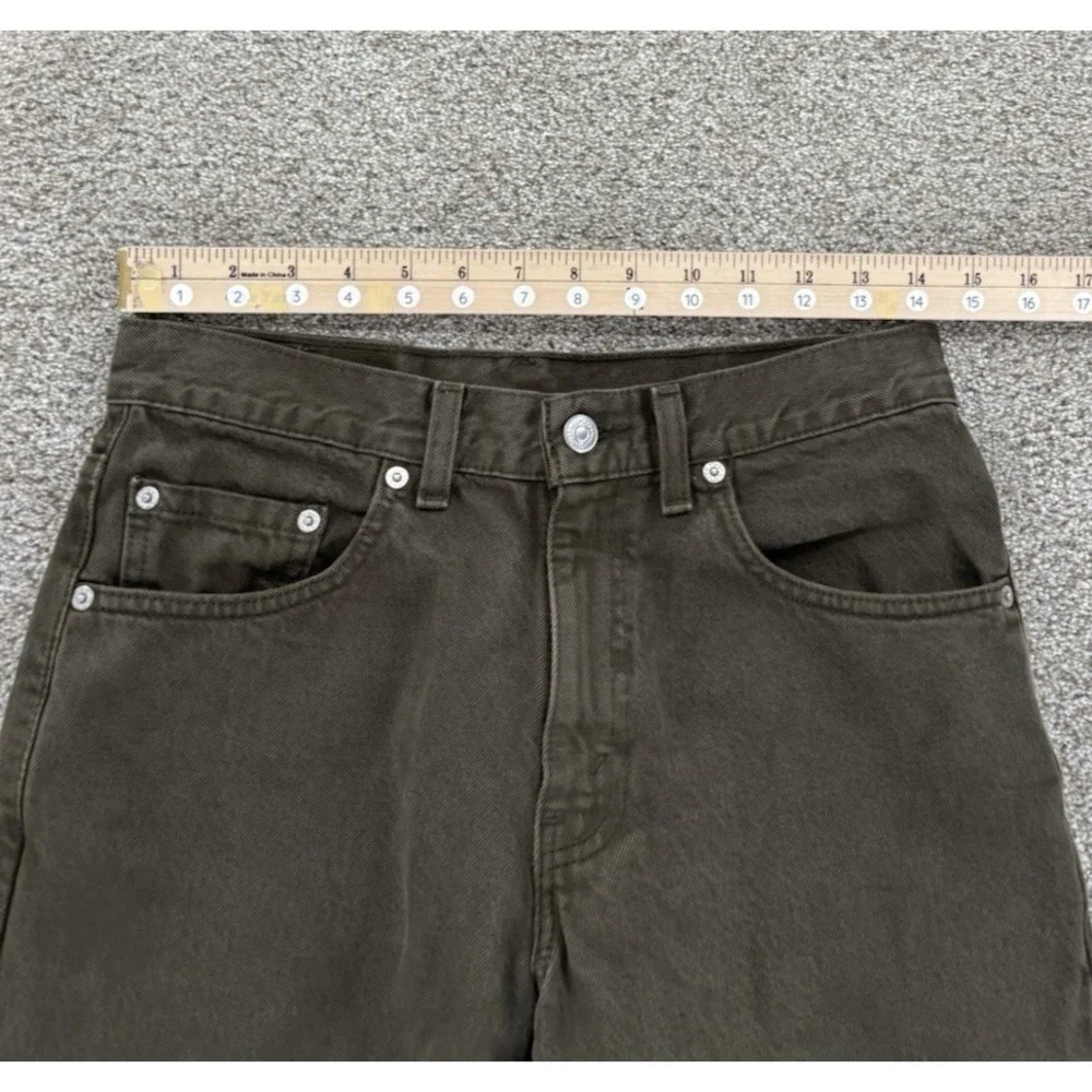 Vintage '02 Levi's 550 Jeans Men's 29x32 Green Cotton Denim‎ Relaxed Fit USA Y2K